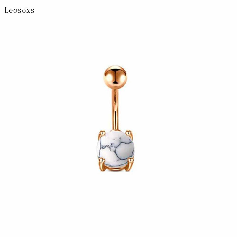 Leosoxs 1 buc. Bijuterii piercing pentru buric, cu zircon, costum personalizat cu minge de mână