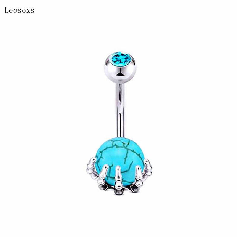 Leosoxs 1 buc. Bijuterii piercing pentru buric, cu zircon, costum personalizat cu minge de mână