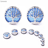 Leosoxs 2 buc. New Life Tree din oțel inoxidabil ureche Pinna Opal Series Ureche umană Pinna bijuterii