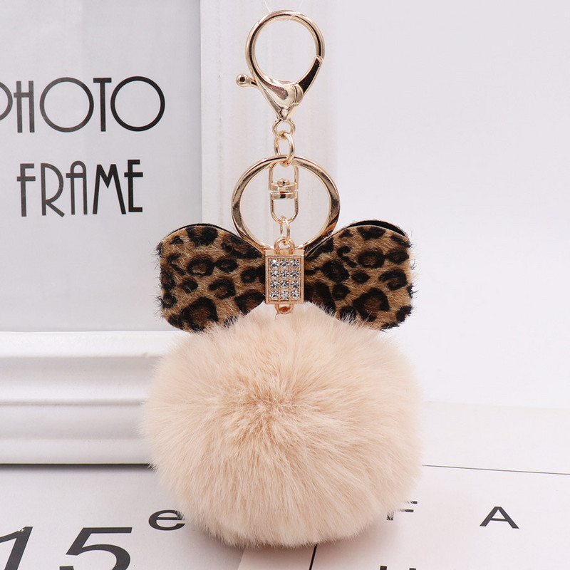 Aranyos szőrme pompon kulcstartó mesterséges nyúlszőrme pompon kulcstartó Porte Clef Pompon De Fourrure bolyhos kézitáska kulcstartó kulcstartó