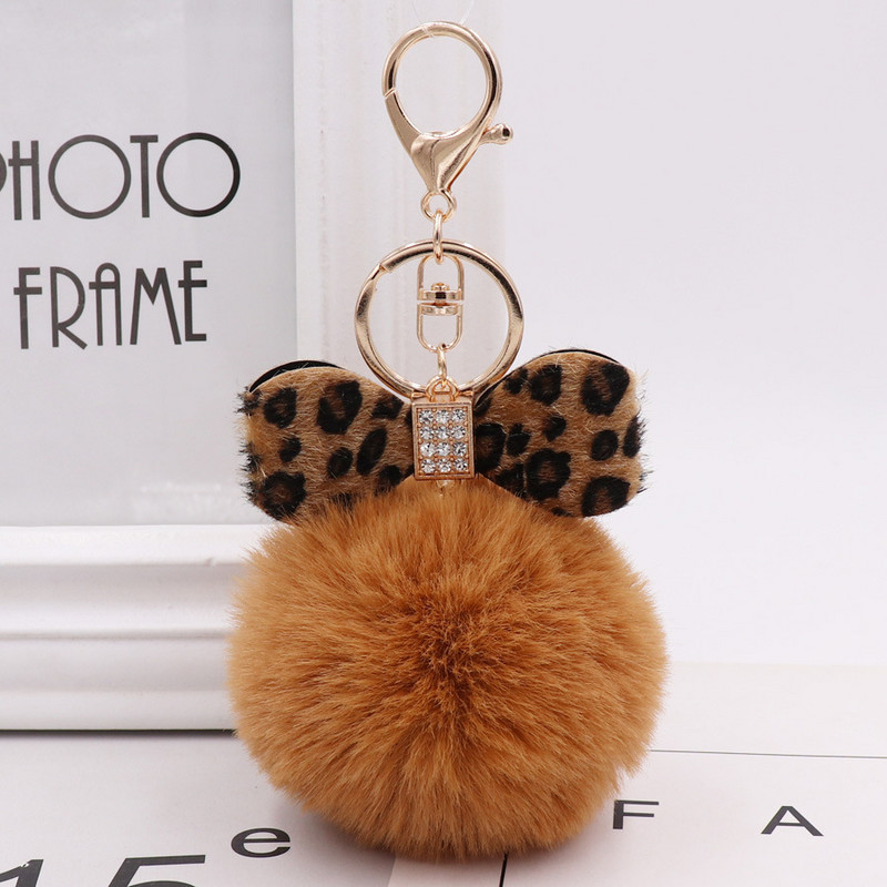 Aranyos szőrme pompon kulcstartó mesterséges nyúlszőrme pompon kulcstartó Porte Clef Pompon De Fourrure bolyhos kézitáska kulcstartó kulcstartó