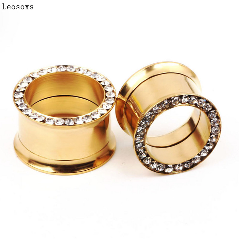 Leosoxs Nerezová oceľ Európska a americká sada na rozšírenie uší, piercing do uší, 3 páry, sada, horúci výpredaj