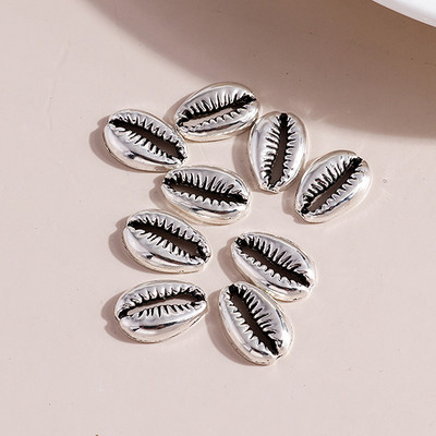 60 bucăți 14*8mm metal cachete model flori frunze brelocuri pandantiv de colier brățară bijuterii diy lucrate manual pentru femei bărbați