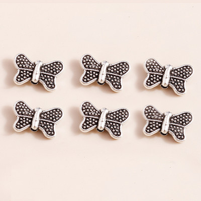 60 bucăți 14*8mm metal cachete model flori frunze brelocuri pandantiv de colier brățară bijuterii diy lucrate manual pentru femei bărbați