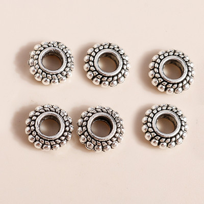 60 bucăți 14*8mm metal cachete model flori frunze brelocuri pandantiv de colier brățară bijuterii diy lucrate manual pentru femei bărbați