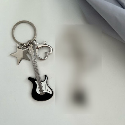 Harajuku Y2k Guitar Love Heart Star Breloc pentru femei Sweet Cool Trend Fashion Pandantiv Vintage Accesorii estetice Cadou Nou