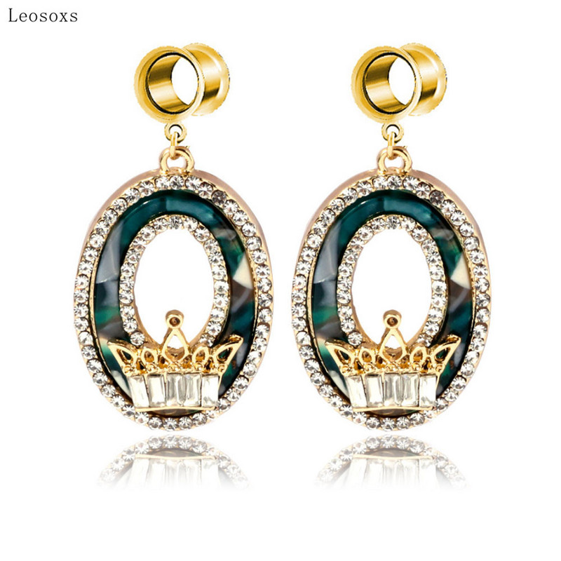 Piercing do ucha Leosoxs, 2 ks, európske a americké šperky s výbuchmi v tvare kvapky vody