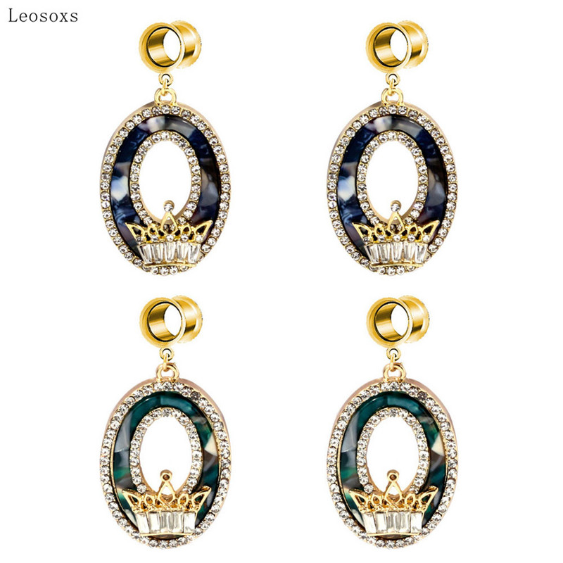 Piercing do ucha Leosoxs, 2 ks, európske a americké šperky s výbuchmi v tvare kvapky vody