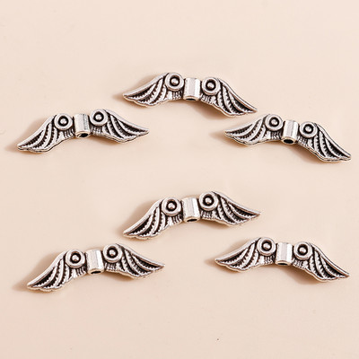 40 buc 10 * 7 mm Bijuterii din argint tibetan Charms Conectori de pește din aliaj Mărgele pentru brățări Confecționarea coliere pandantive Concluzii de bijuterii