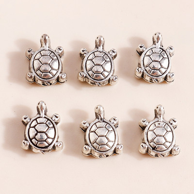 40 buc 10 * 7 mm Bijuterii din argint tibetan Charms Conectori de pește din aliaj Mărgele pentru brățări Confecționarea coliere pandantive Concluzii de bijuterii