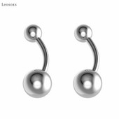 Piercingové šperky Leosoxs 2 ks, nový produkt, obojstranný okrúhly prsteň do pupka