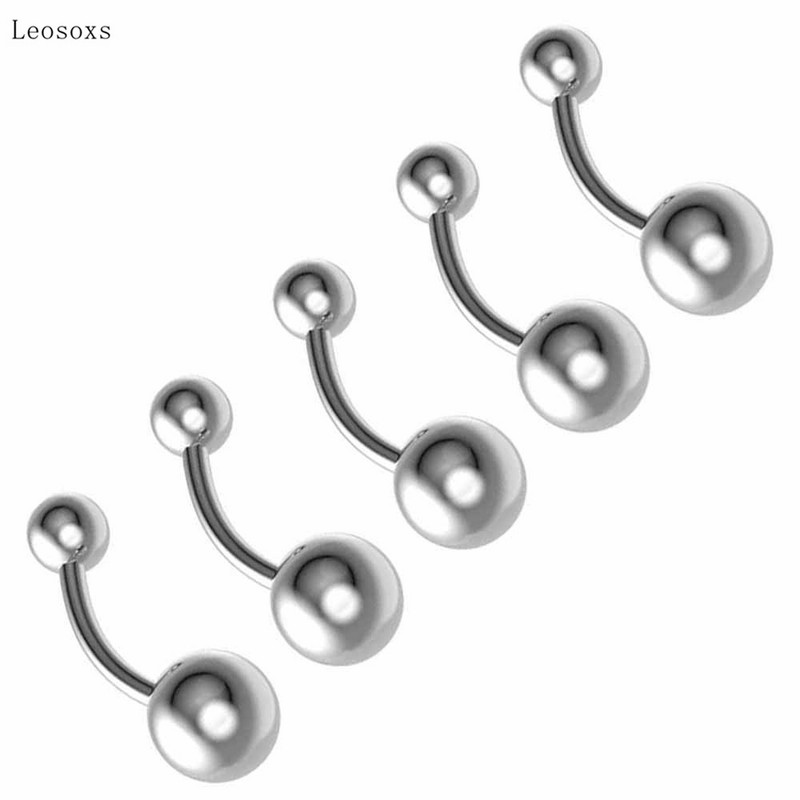 Piercingové šperky Leosoxs 2 ks, nový produkt, obojstranný okrúhly prsteň do pupka