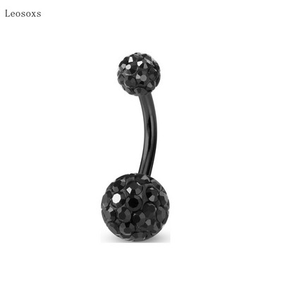 Leosoxs 1 buc. Vânzare fierbinte, dulce și plin, minge cu diamante din oțel inoxidabil, bijuterii pentru piercing pentru unghii pentru buric