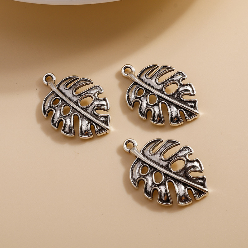 15 bucăți 18*26 mm, culoare argintie antică, frunze de copac, brelocuri potrivite pentru brățări pandantive, coliere, accesorii, fabricare manuală de bijuterii.
