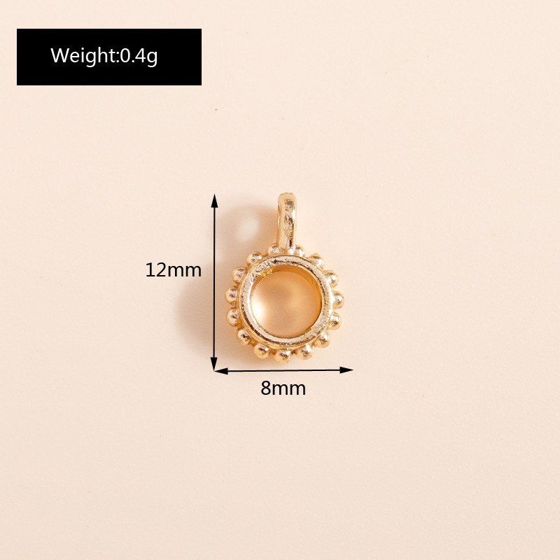 60 de bucăți de culoare aurie, din aliaj, cu găuri mari, mărgele, brelocuri pentru brățări, colier, bijuterii, descoperiri, accesorii pentru bricolaj