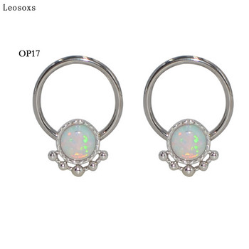 Leosoxs 2 Pcs The New Nose Ring G23 Titanium Card Ball Ear Bone Ring Earring Nose Nail