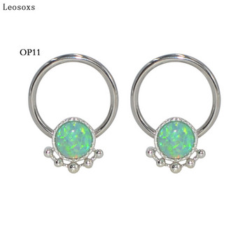 Leosoxs 2 Pcs The New Nose Ring G23 Titanium Card Ball Ear Bone Ring Earring Nose Nail