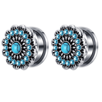 Leosoxs 1 pereche dopuri pentru urechi din oțel inoxidabil, tuneluri, cercei cu lobi, Piercing Oreja, expansori pentru urechi, calibre, piercing pentru corp, bijuterii noi