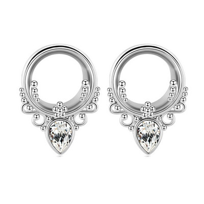 Leosoxs 1 pereche dopuri pentru urechi din oțel inoxidabil, tuneluri, cercei cu lobi, Piercing Oreja, expansori pentru urechi, calibre, piercing pentru corp, bijuterii noi