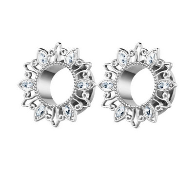 Leosoxs 1 pereche dopuri pentru urechi din oțel inoxidabil, tuneluri, cercei cu lobi, Piercing Oreja, expansori pentru urechi, calibre, piercing pentru corp, bijuterii noi