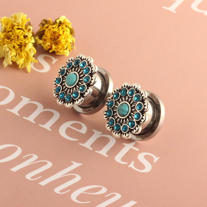 Leosoxs 1 pereche dopuri pentru urechi din oțel inoxidabil, tuneluri, cercei cu lobi, Piercing Oreja, expansori pentru urechi, calibre, piercing pentru corp, bijuterii noi