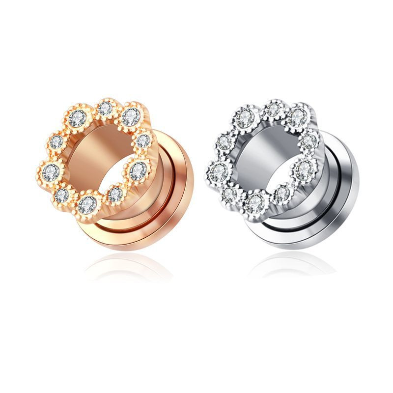 Leosoxs 1 pereche dopuri pentru urechi din oțel inoxidabil, tuneluri, cercei cu lobi, Piercing Oreja, expansori pentru urechi, calibre, piercing pentru corp, bijuterii noi