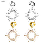 Leosoxs 2 buc Bijuterii piercing urechi soare geometrice europene și americane Creative Gear