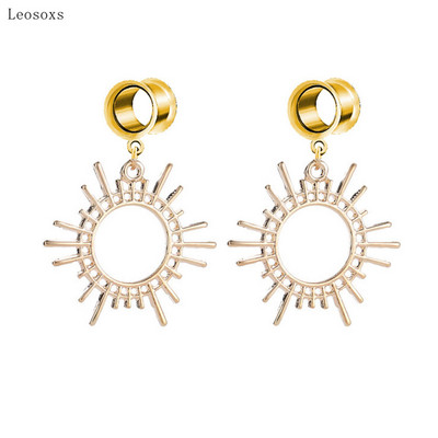 Leosoxs 2 buc Bijuterii piercing urechi soare geometrice europene și americane Creative Gear