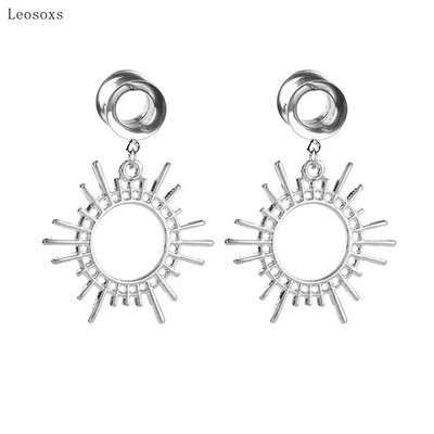 Leosoxs 2 buc Bijuterii piercing urechi soare geometrice europene și americane Creative Gear