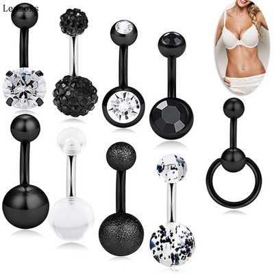 Leosoxs 9 buc. Combinație de costum nou 9 în 1 unghii acrilice cu sclipici mixte pentru buric