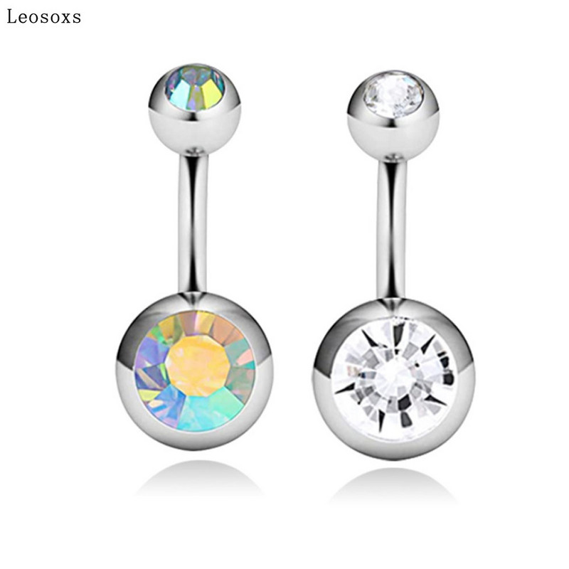 Leosoxs 9 buc. Combinație de costum nou 9 în 1 unghii acrilice cu sclipici mixte pentru buric