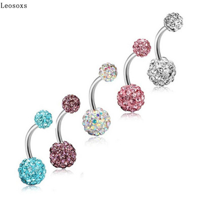 Leosoxs, vânzări fierbinți, puncție umană, set de 4-8 bucăți, inele de buric din oțel inoxidabil