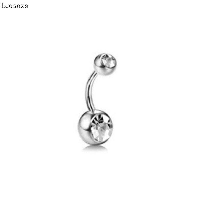 Leosoxs, vânzări fierbinți, puncție umană, set de 4-8 bucăți, inele de buric din oțel inoxidabil