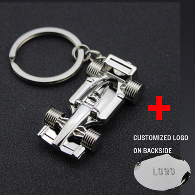 Breloc F1 Curse Activitate Cadou Personalitate Pandantiv Cataramă cheie Lanț pentru mașină Bijuterii pentru bărbați Breloc de culoare argintie poate fi gravat