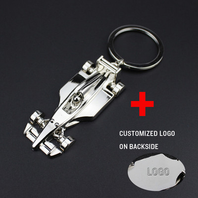 Breloc F1 Curse Activitate Cadou Personalitate Pandantiv Cataramă cheie Lanț pentru mașină Bijuterii pentru bărbați Breloc de culoare argintie poate fi gravat