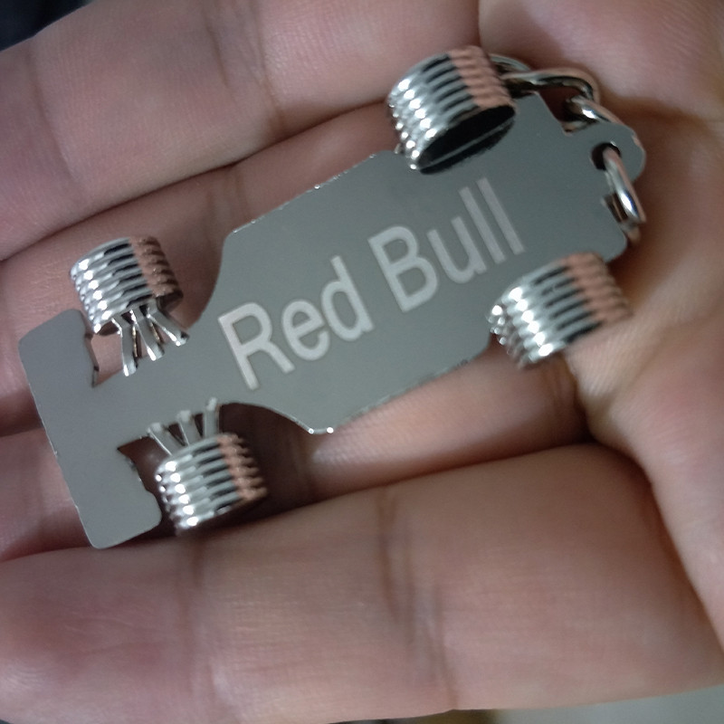 Breloc F1 Curse Activitate Cadou Personalitate Pandantiv Cataramă cheie Lanț pentru mașină Bijuterii pentru bărbați Breloc de culoare argintie poate fi gravat