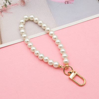 Bijuterii la modă Lanț de perle 3 culori pentru femei Lanț de chei Rucsac Pandantiv cheie Brelocuri Accesorii Breloc Cadouri cu farmec