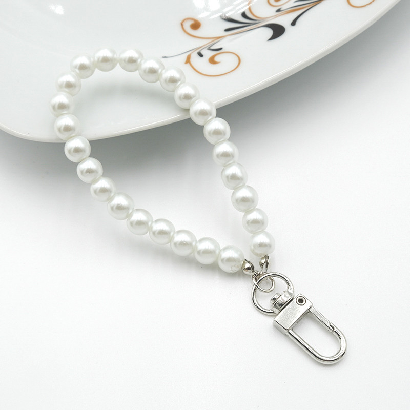 Bijuterii la modă Lanț de perle 3 culori pentru femei Lanț de chei Rucsac Pandantiv cheie Brelocuri Accesorii Breloc Cadouri cu farmec