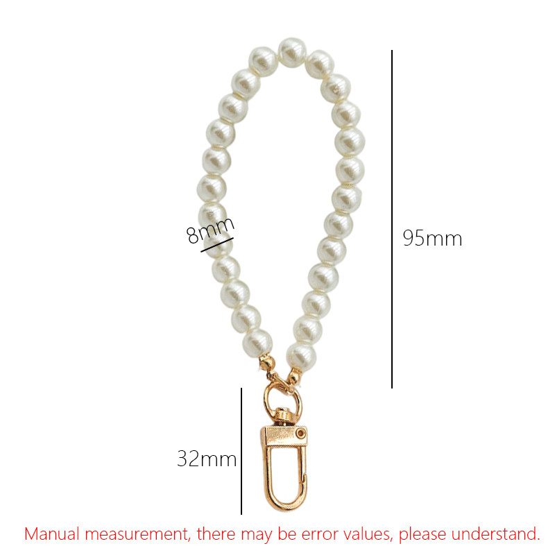 Bijuterii la modă Lanț de perle 3 culori pentru femei Lanț de chei Rucsac Pandantiv cheie Brelocuri Accesorii Breloc Cadouri cu farmec