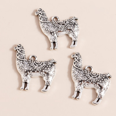 10 buc. Brelocuri din aliaj de culoare argintie antică, soare, lună, cruce, inimă, frunze, bufniță, pandantive pentru bijuterii DIY