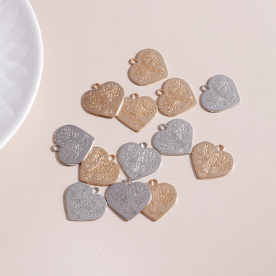 10 buc. Brelocuri din aliaj de culoare argintie antică, soare, lună, cruce, inimă, frunze, bufniță, pandantive pentru bijuterii DIY