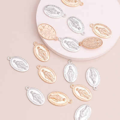 10 buc. Brelocuri din aliaj de culoare argintie antică, soare, lună, cruce, inimă, frunze, bufniță, pandantive pentru bijuterii DIY