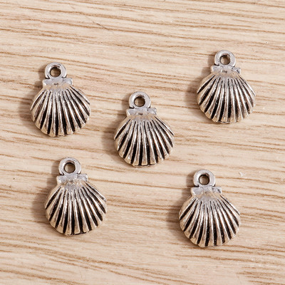 80 bucăți 8 * 8mm mic Yoga Om Meditație Lotus Brelocuri Antique Placate cu argint Pandantive cu flori pentru fabricarea manuală de bijuterii DIY