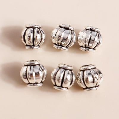 80 bucăți 8 * 8mm mic Yoga Om Meditație Lotus Brelocuri Antique Placate cu argint Pandantive cu flori pentru fabricarea manuală de bijuterii DIY