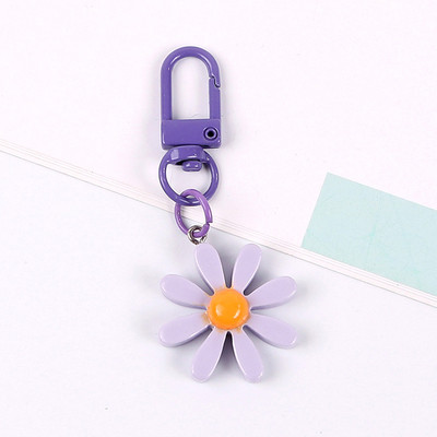 Breloc colorat din rășină, încântător de desene animate, breloc agățat cu margaretă mică, pentru geantă, husă pentru căști, pandantive pentru chei de mașină, ornament suspendat