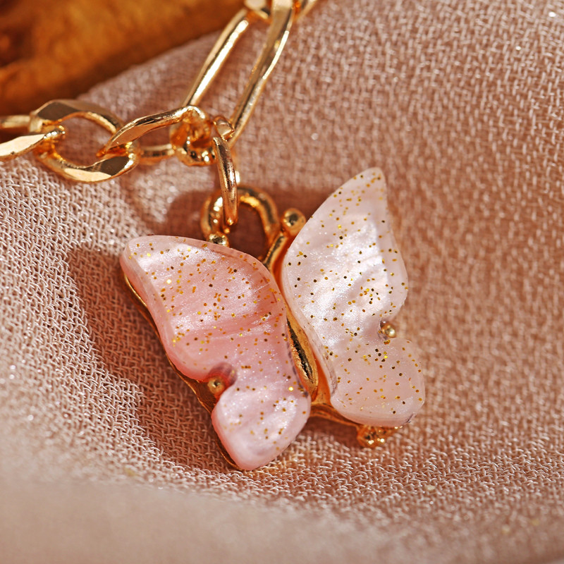 Nou temperament fluture glezne feminine sandale croșetate desculțe Bijuterii de aur pentru picioare Brățări de gleznă pentru picioare pentru femei lanț pentru picioare