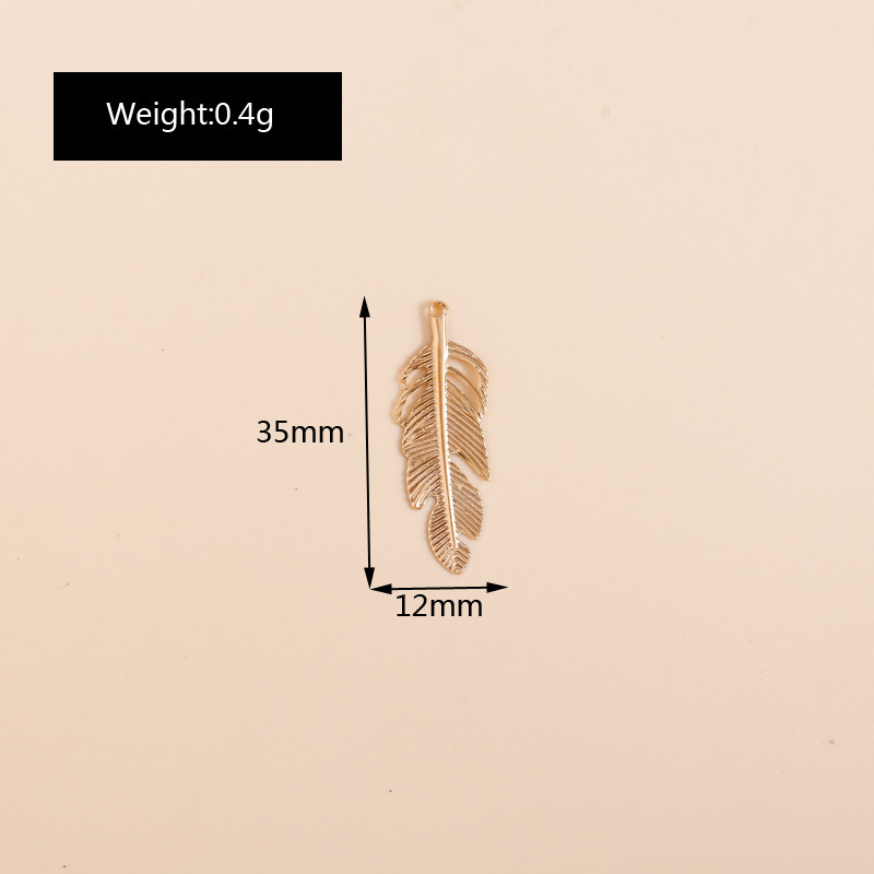 60 de bucăți 12*25 mm Frunze Foi de Fier Charms Pandantive Culoare Aur Argintiu pentru DIY Confecţionarea Colier Cercei Bijuterii Găsire Accesorii