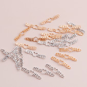15 bucăți 40x7mm lungi litere goale mamă inimi conector pandantive coliere brățări lucrate manual pentru ziua mamei accesorii