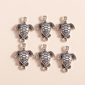 20 τμχ/παρτίδα 14*21mm Trendy Animals Sea Turtle Charms Connector Fit Κολιέ Κρεμαστά Βραχιόλια Χειροποίητα αξεσουάρ κοσμημάτων DIY