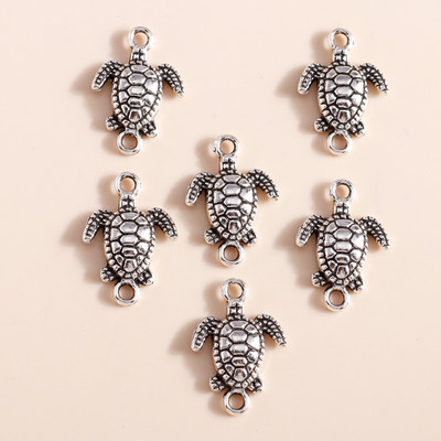 20pcs/lot 14*21mm Trendy Životinje Morske kornjače Privjesci Konektor Fit Ogrlice Privjesci Narukvice Ručno izrađeni DIY Nakit Dodaci
